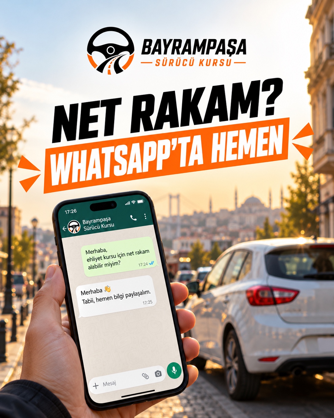 5. slayt: NET RAKAM? WHATSAPP'TA HEMEN