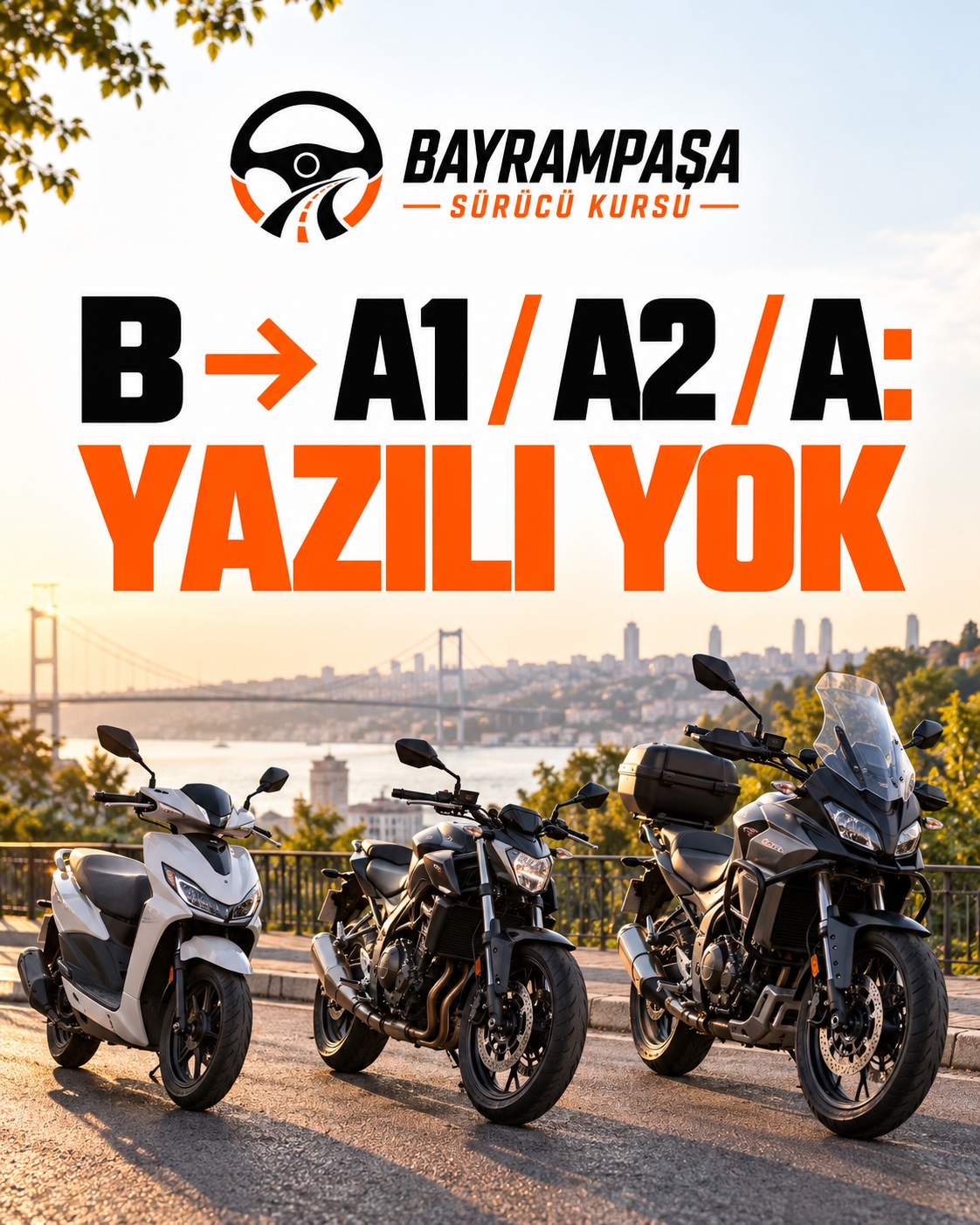 2. slayt: B → A1 / A2 / A: YAZILI YOK