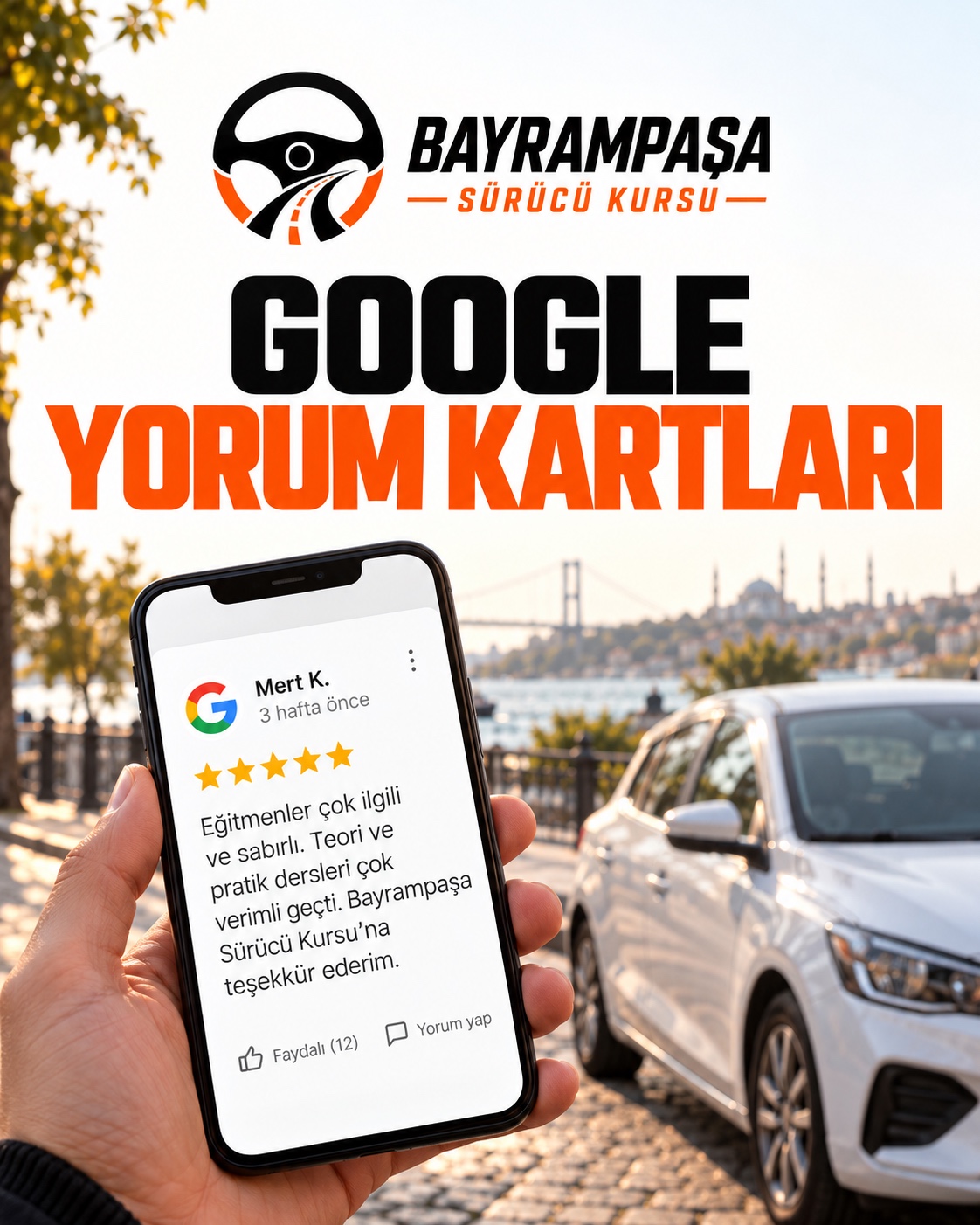 1. slayt: GOOGLE YORUM KARTLARI