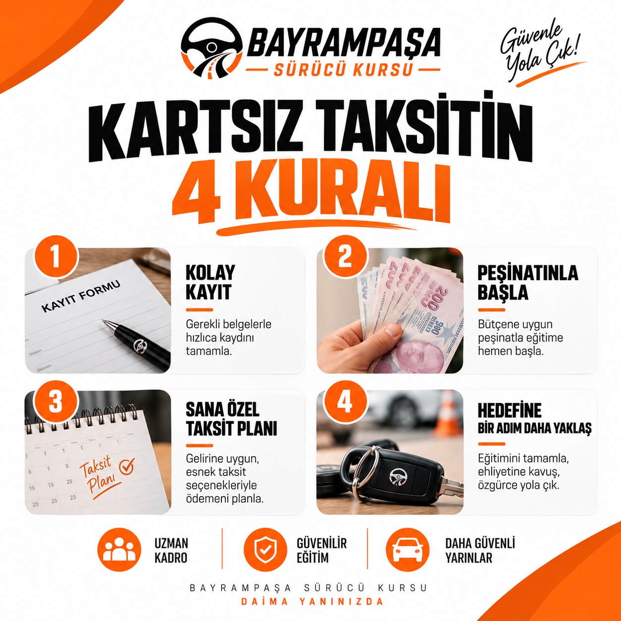 Kartsız taksitin dört kuralı