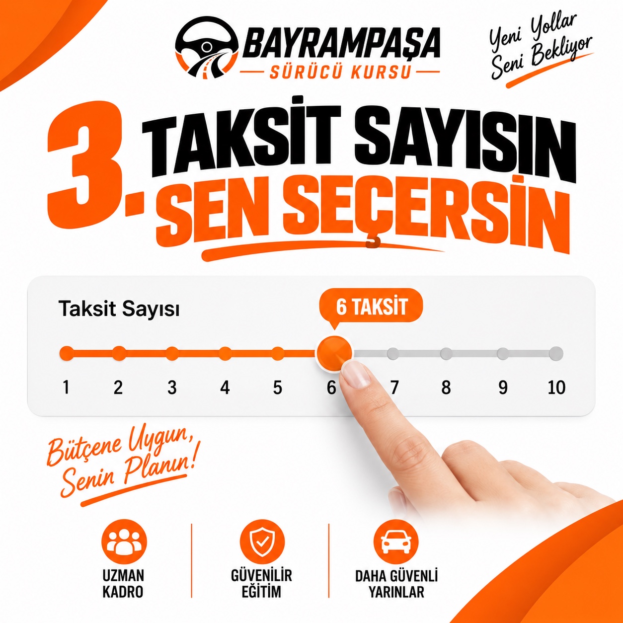4. slayt: 3. TAKSİT SAYISINI SEN SEÇERSİN